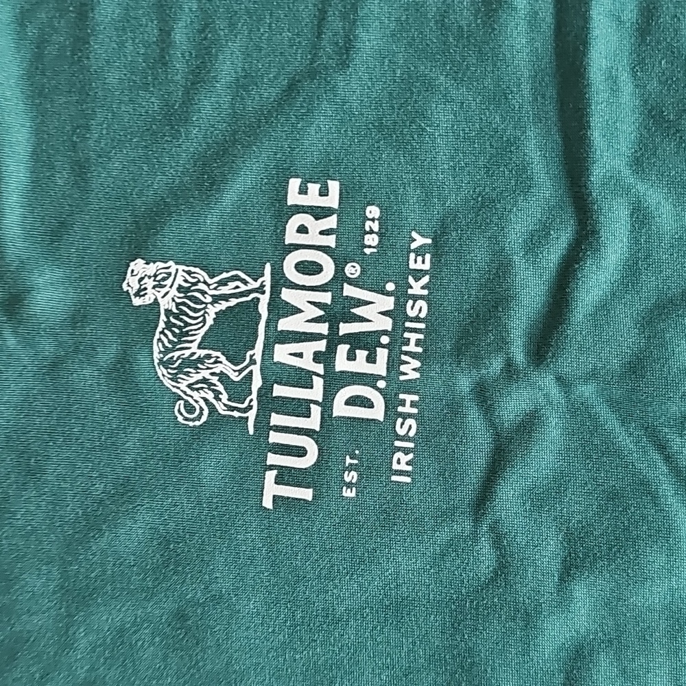 NWOT Tullamore D.E.W. Dark Green Logo Tee - Picture 2 of 5